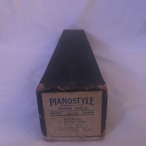 Vintage Piano Style Music Rolls O.R.S. Ideal Rythmodik Lot of 2